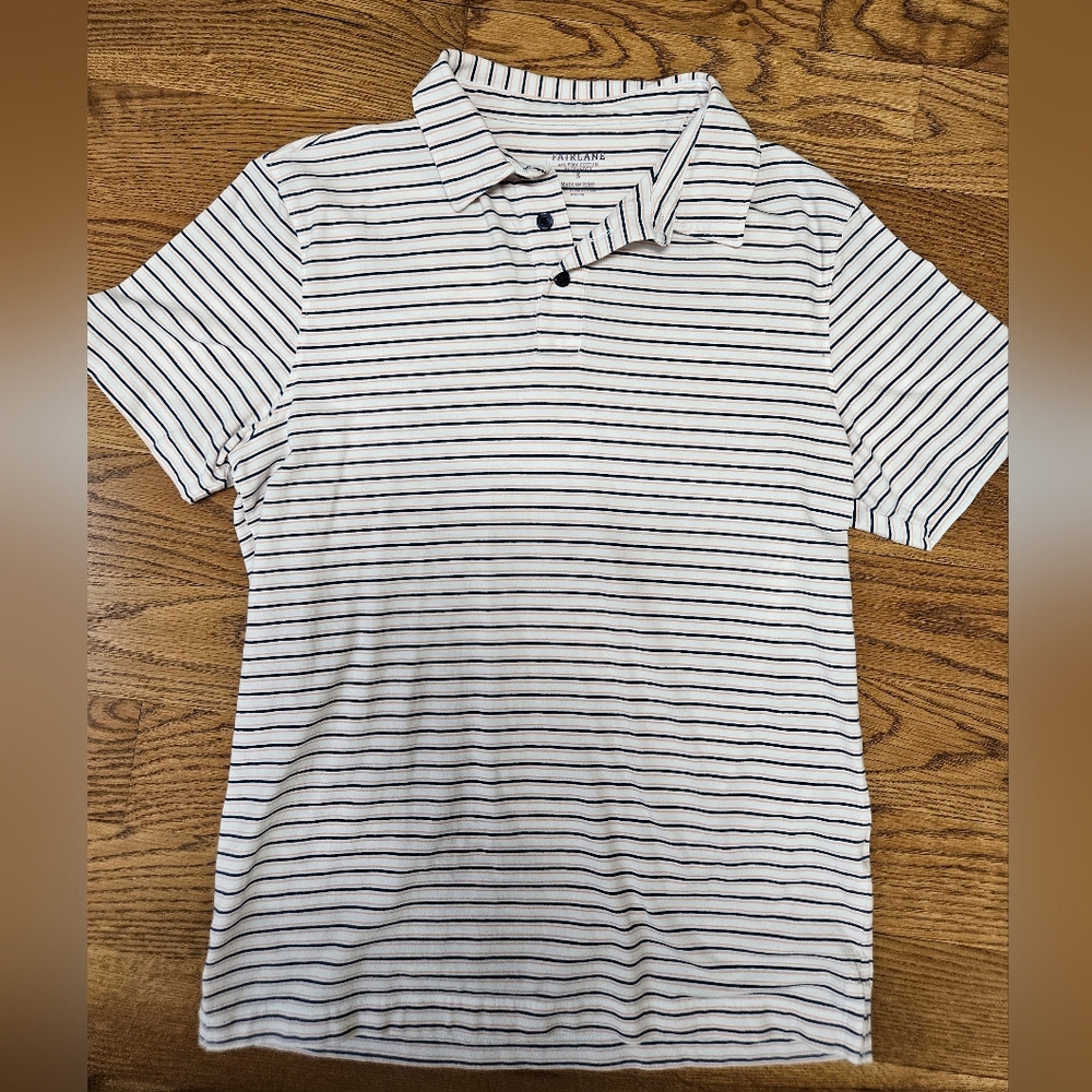 Men's S Fairlane Striped Performance Polo